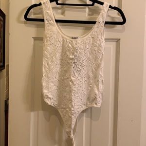 Bebe white bodysuit
